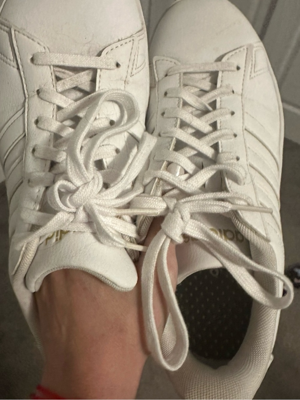 White Leather Adidas